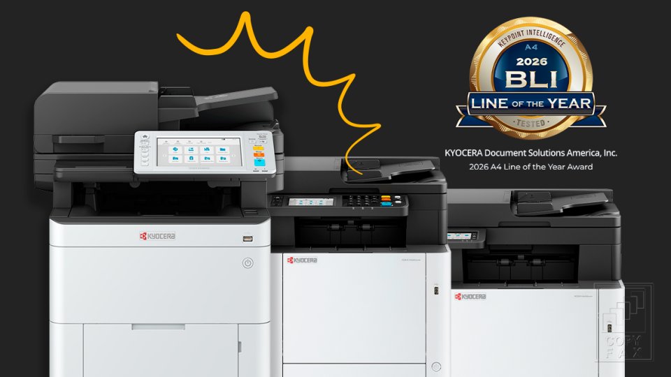 Kyocera gana el premio Línea A4 del año 2026 de Keypoint Intelligence - Copyfax del Sureste