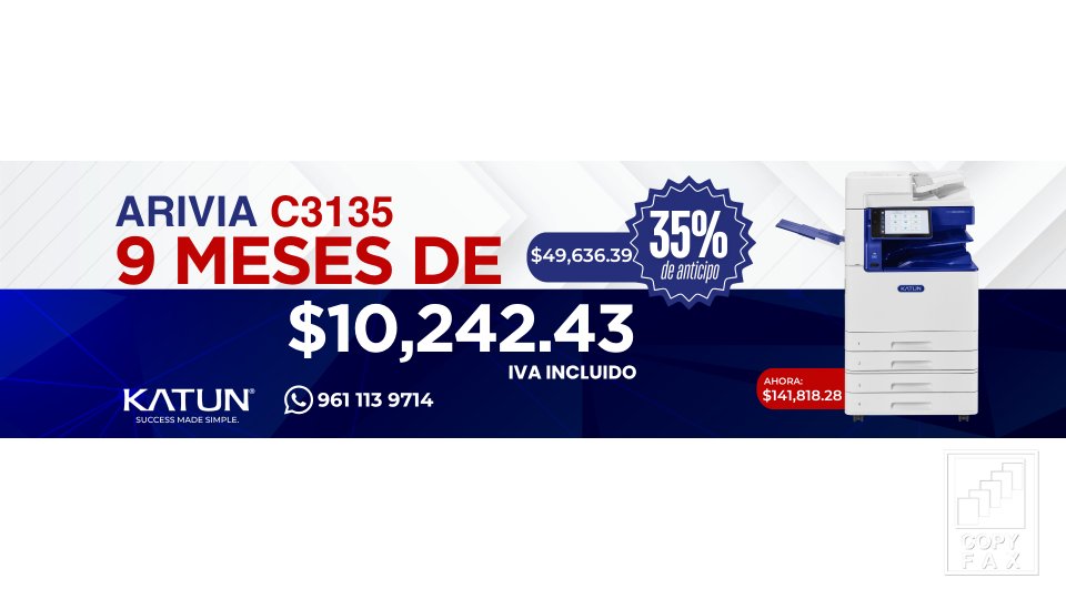 Katun Arivia C3135 - Copyfax del Sureste
