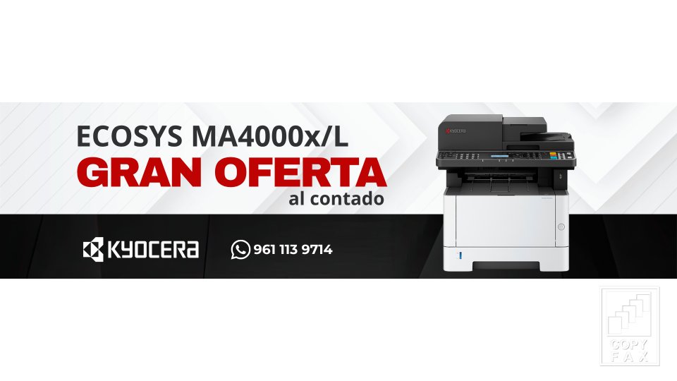 Copyfax del Sureste KYOCERA ECOSYS MA4000XL