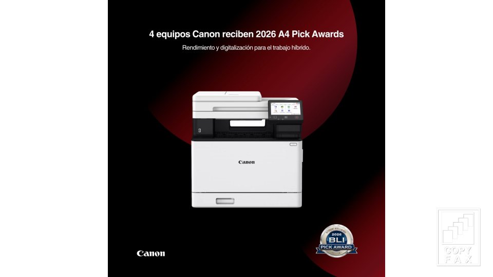 Canon – Reconocimiento a equipos multifuncionales (Abril 2026) Copyfax del Sureste
