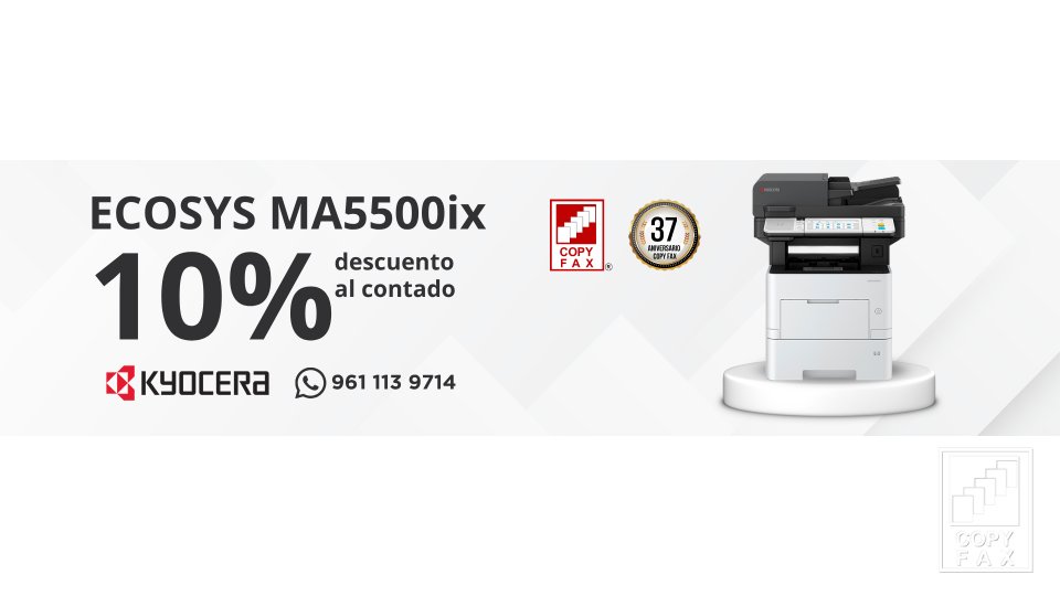 KYOCERA ECOSYS MA5500ifx Copyfax del Sureste
